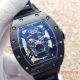 2017 Copy Richard Mille RM 052 Watch SS Black Case Skull face rubber (2)_th.JPG